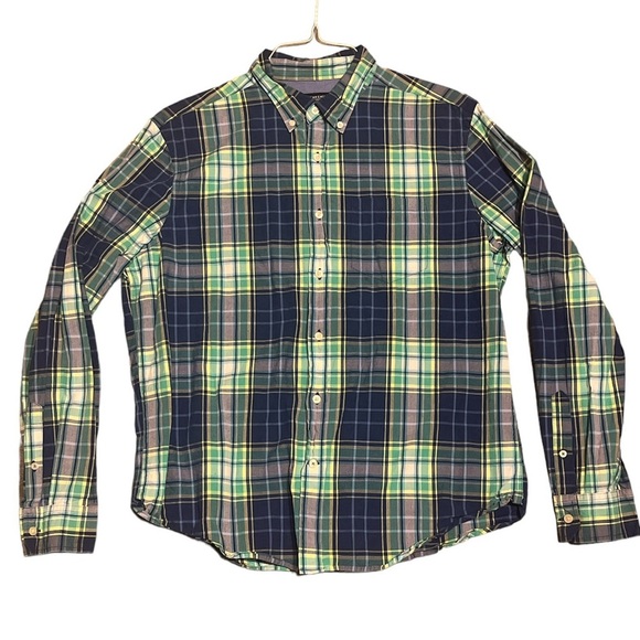 2 for $25 American Eagle green dress shirt size large L - Picture 1 of 3